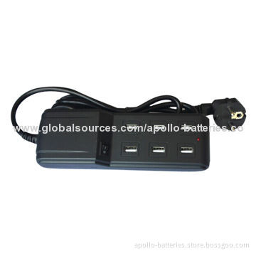 Six-port USB 4.5A APL-USB602 Charger for iPad/iPod, Mobile phone, Laptop and Camera
